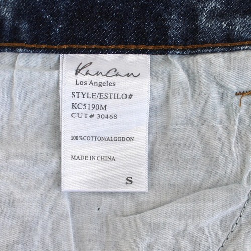 Falda Jean Kancan Para Mujer Talla S Azul Piedra Lavado Denim Botón Mosca Deshilachado Dobladillo Crudo - Imagen 4 de 4