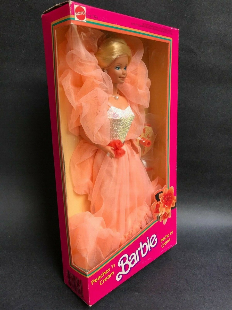 Barbie Peaches ’N Cream 1984 Par Mattel, édition Collectionneur, Fabriquée Aux Philippines, NRFB
