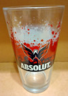 Absolut Vodka Washington Capitals Pint Glass Full Wrap Splattered Paint — photo 3