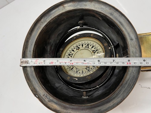 Saura Keiki Brass Boat Compass | Authentic Tokyo Maritime Antique Made in Japan - 第 10/10 張圖片
