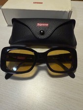 Vintage 100  Authentic SS16 Supreme Moda Sunglasses Rare Black/ Amber Lenses