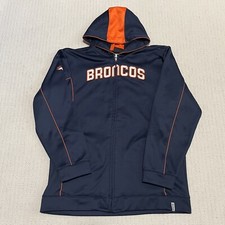 Denver Broncos Hoodie Fleece Full Zip Jacket Sweater Youth XL 18/20 NFL Football