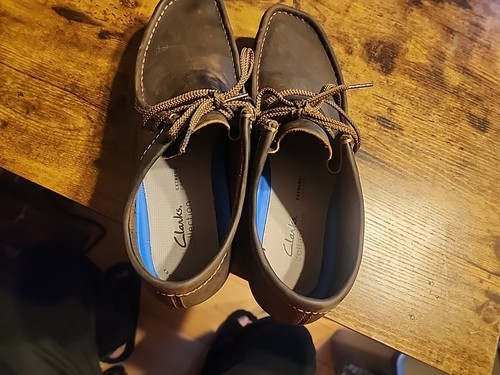 Chaussures décontractées Clarks homme Shacre II Run en cuir marron - Photo 6/7