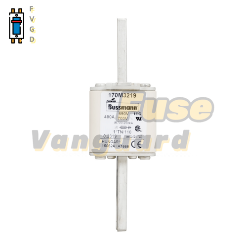 Fusible Haute Vitesse Eaton Bussmann 170M2621 690V 400A - Carré, Pour Installations Industrielles, Neuf