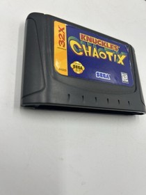 Sega Genesis 32X Game Knuckles Chaotix CIB Complete In Box Authentic Tested✅