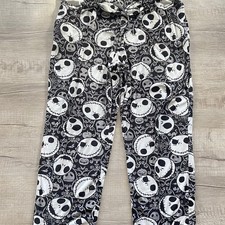 Disney Nightmare Before Christmas Jack Skellington Velour Pajama Sleep Pants