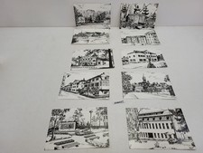 9x Bilder/Karten Limbach-Oberfrohna Stadt Geb&auml;ude Park Parksch&auml;nke #26B657