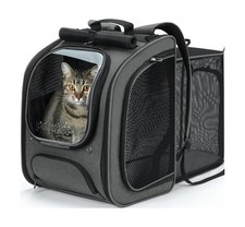 Pecute Cat Backpack Carrier Expandable, Large Space Cat Bubble Backpack, Brea...