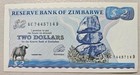 Zimbabwe 2 Dollars 1994, Type A Wmk, Unc