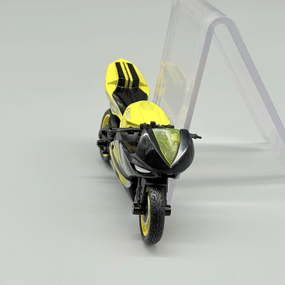 Mattel X7720 Hot Wheels 1:18 Street Power Turbo Bike Motorcycle Yellow Black - Image 3 of 4