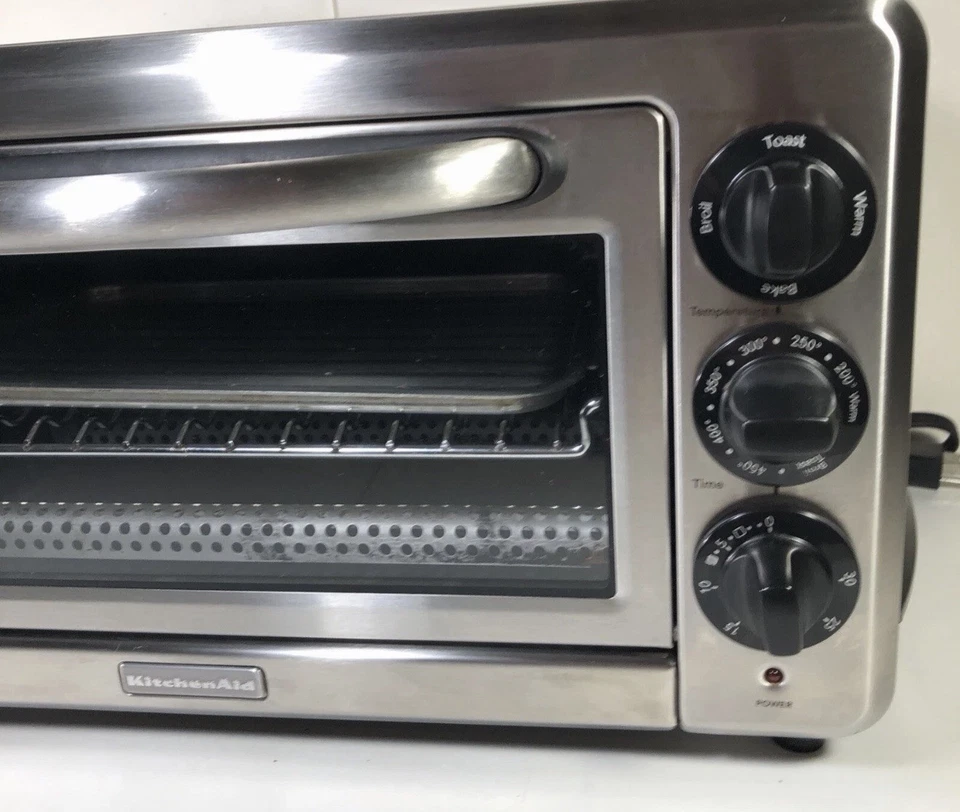 KitchenAid Tostadora Horno Encimera Hornear Asar Tostadas Mantener Caliente Temporizador KCO10050B Foto 3 de 4