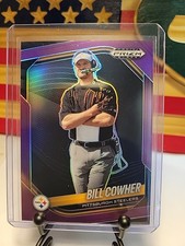 2025 Panini Prizm Black Bill Cowher Purple Prizm /99 Steelers  Coach 