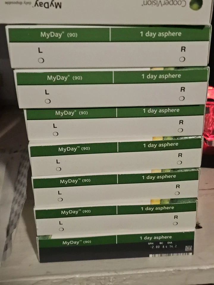 CooperVision MyDay Contact Lenses Case 90 BC 8.4 DIA 14.2 Exp 2032  | NEW BOX - Image 3 of 4