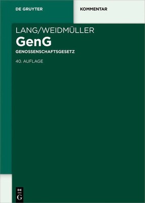 Lang/Weidmüller Genossenschaftsgesetz | Dirk J. Lehnhoff (u. a.) | Buch | 2022