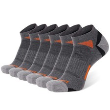 COOVAN Mens Ankle Athletic Socks Low Cut Cushioned Breathable Running Sports ...