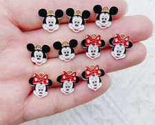 40pcs mickey minnie head Metal Charm DIY earring Pendant Necklace Jewelry Making
