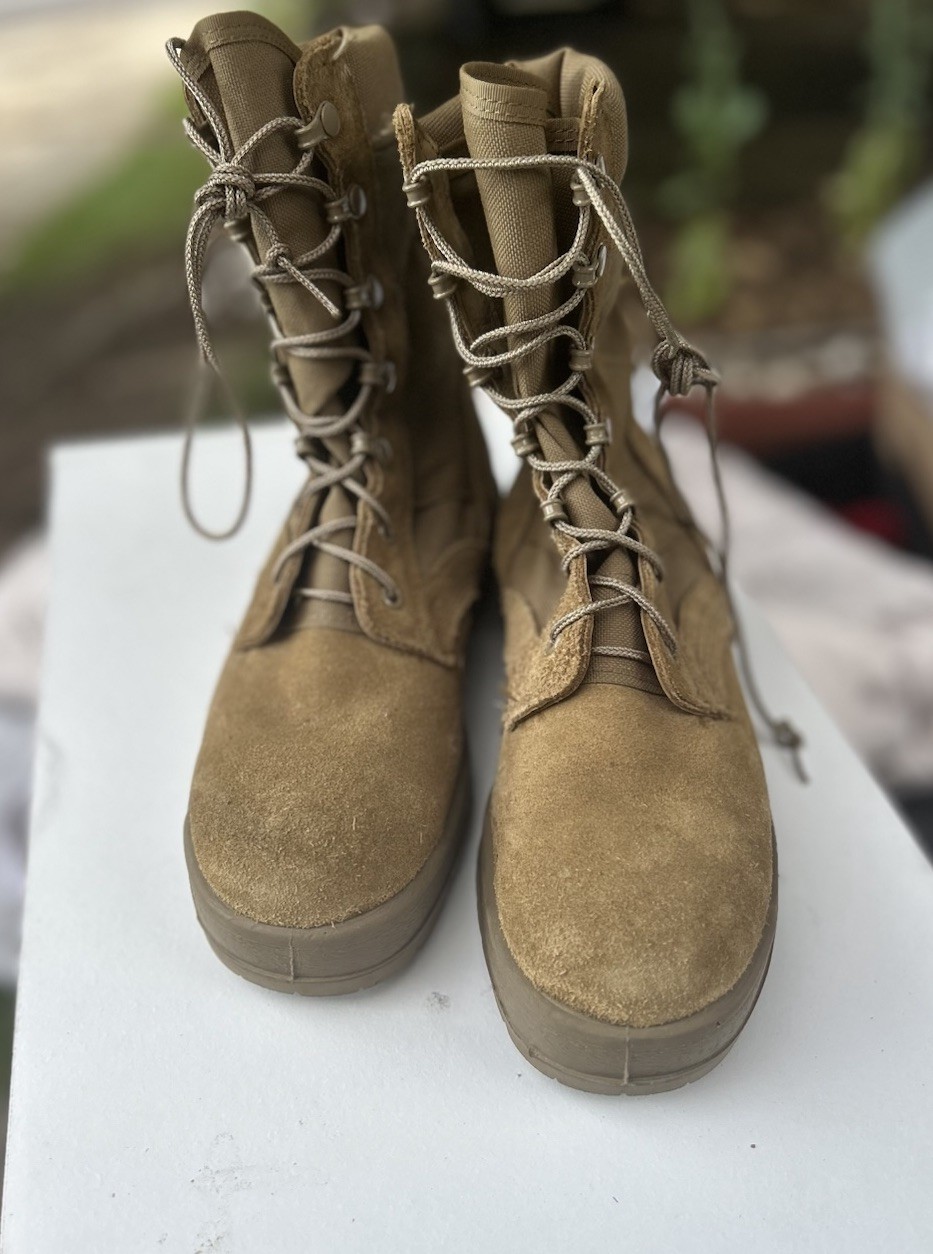 SAOLA McRae Footwear Desert Stivali Militari Uomo 5R Marrone Suola Vibram Esercito Meteo Caldo