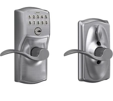 SCHLAGE FE595 CAM 626 ACC Camelot Keypad Entry with Flex-Lock and Accent Levers