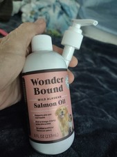 Wild Alaskan Salmon Oil for Dogs  Cats 8 fl oz Omega-3 Skin Care Wonder Bound