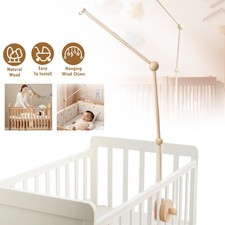 Baby Mobile Halterung Holz 360&deg; Drehbarer Halter f&uuml;r Babybett, Wickeltisch DE
