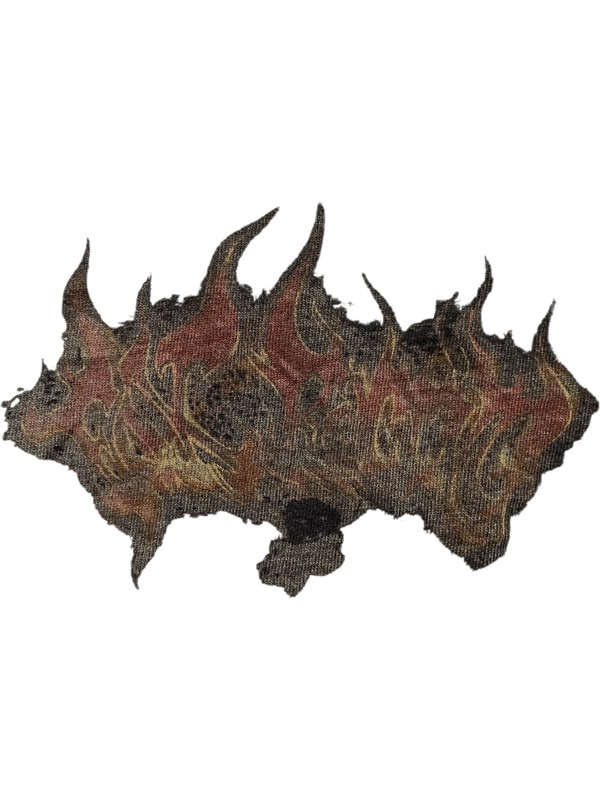 Fox Racing Graphic T-Shirt Men's XXL Black Flame Design Cotton Casual