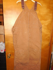 DG4 Vintage 1970s Carhartt Double Knee Canvas Overalls Size Large to XL