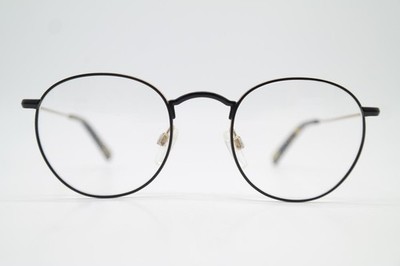 Brille RAEN  benson 48 Gold Satinschwarz Oval Brillengestell eyeglasses Neu