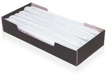 12x Eika 203039.004 Spitzkerzen - Ø25 mm, Höhe 250 mm, weiß