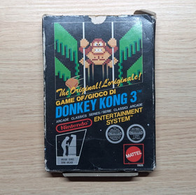 Donkey Kong 3 NES Arcade Classics, PAL, Boxed, Tested