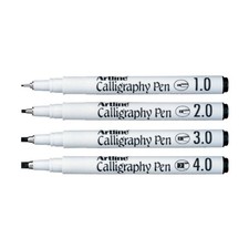 Artline Calligraphy Marker Pen Black EK240 [1.0mm - 4.0mm] - Select Size