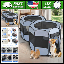 XLarge 2-in-1 Pop Up Pet Playpen for Cats, Puppies  Small Animals