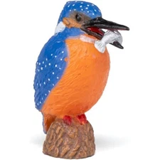 Common Kingfisher Figurine - Hand Painted Wild Bird Toy Figure - New Papo 50246