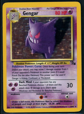 1999 Pokemon Fossil Gengar 5 Holo Rare Nice Condition