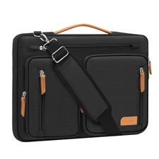 MOSISO 360 Protective Laptop Bag, 15-16 inch Computer Bags 15.6 inch, Black
