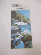 NOS Vintage 1976 Shell Eastern United States Highway Gas Station Road Map-Box A