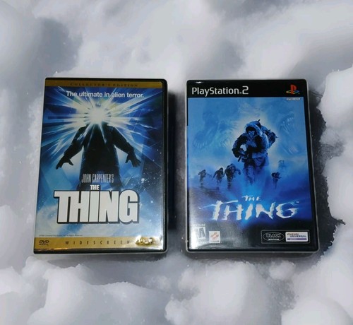 THE THING 2002 PS2 GAME & 1982 DVD MOVIE SET BUNDLE