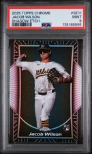 JACOB WILSON 2025 Topps Chrome Baseball SHADOW ETCH SP RC