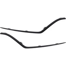 Front Driver & Passenger Pair Set of 2 Bumper Face Bar Trims Molding Step Pads