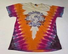 Grateful Dead Uncle Johns Band Tie Dye T-Shirt Trashed Gildan Adult Large
