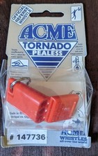 Vtg ACME Tornado Pealess Whistle Model 623 622 Official Referee Whistle 147736