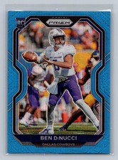 2020 Panini Prizm Ben DiNucci Prizm Blue Wave #141/199 Rookie #337