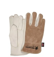 1 New Pair MCR Safety 3204 Leather Drivers Work Gloves Size XL