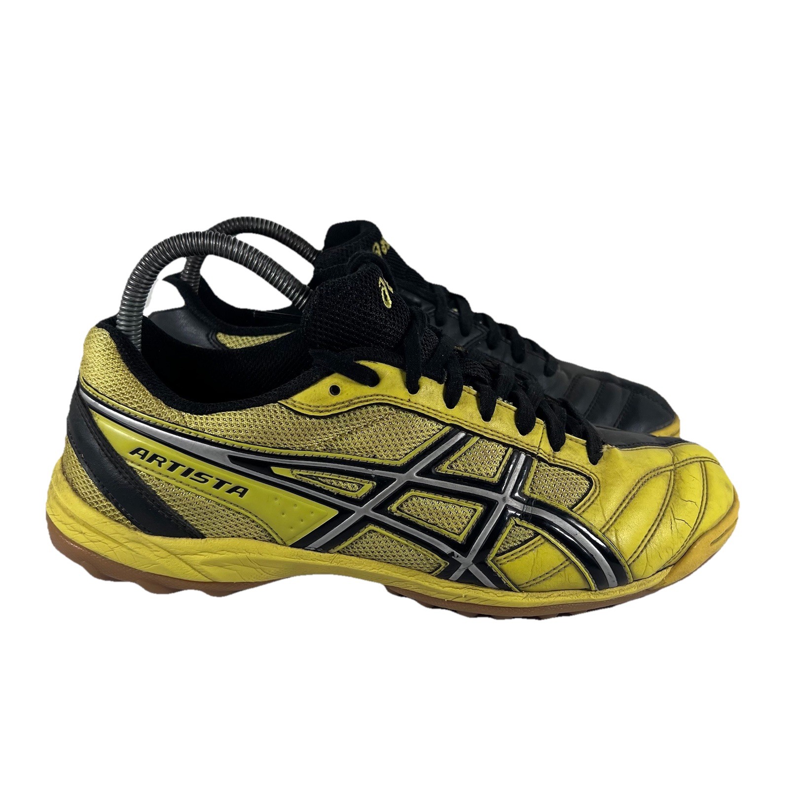 ASICS Atrista TST500 Black/Yellow Indoor Soccer Shoes Sneakers Men's Size 8