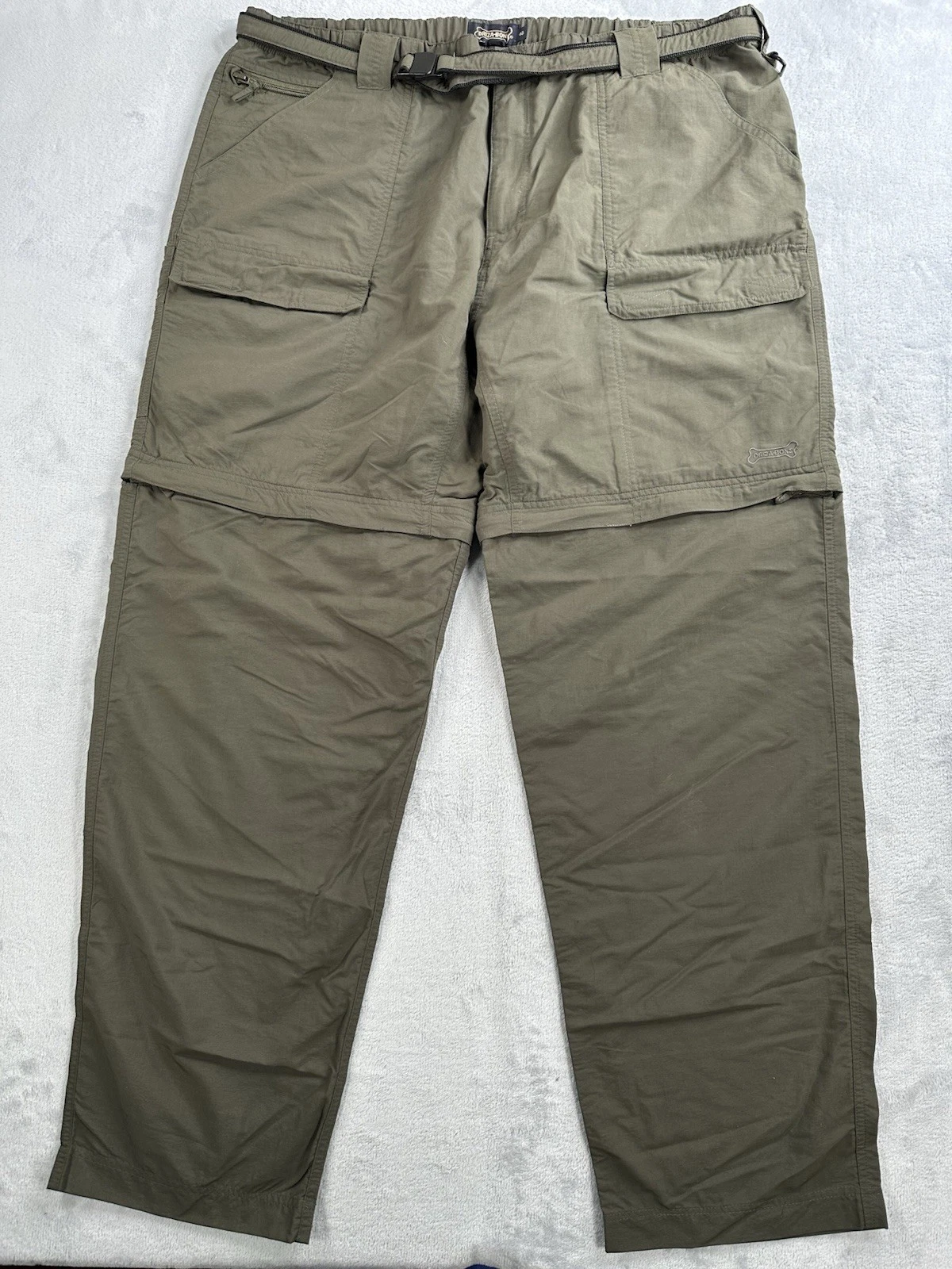 Driza-Bone Convertible Olive Green Nylon Men's Size 40x32 Cargo Pants Shorts
