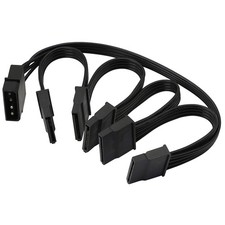 IDE to SATA Power Splitter Cable,LP4 4Pin IDE to 5 x15 Pin SATA Power Convers...
