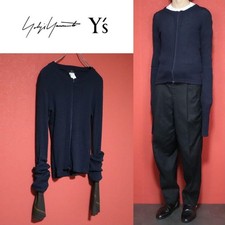 Yohji Yamamoto Y's Knit Long Sleeve Double Zipper Size 3 Pre-owned made in Japan