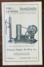THE GEMMER 1 1/2 HP Pumping Outfit Instructions Manual Catalog Book
