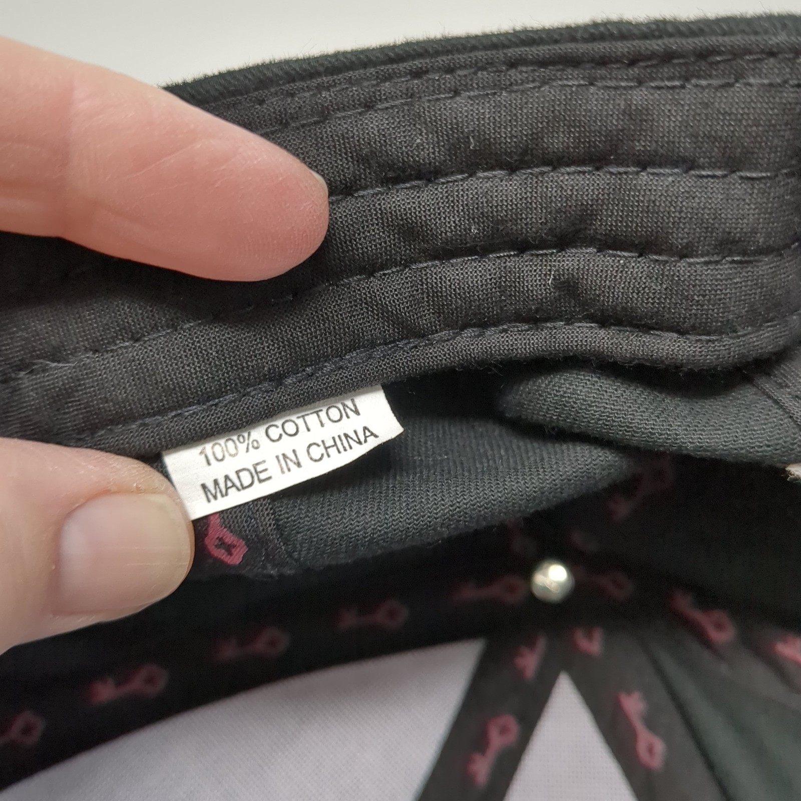 Key Strapback Hat Black One Size Embroidered Logo… - image 9