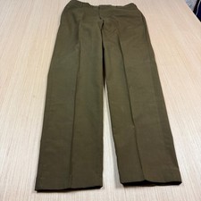 Vintage 60s Levis Sta Prest Talon Zipper Pants Work Dark Brown men's 33x31 work