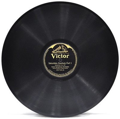 VICTOR SYMPHONY ORCHESTRA ''Sakuntala Overture - Parts 1 & 2''  78RPM 12''  Victor